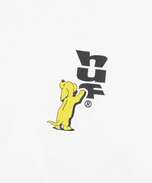 HUF FL00236SEGRN 関税送料込 HUF tシャツ STICKER TEE / ハフ プリント Tシャツ 半袖 メンズ