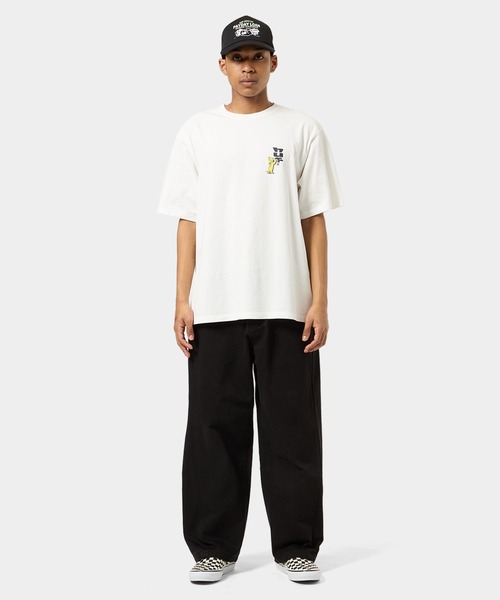 HUF FL00236SEGRN 関税送料込 HUF tシャツ STICKER TEE / ハフ プリント Tシャツ 半袖 メンズ