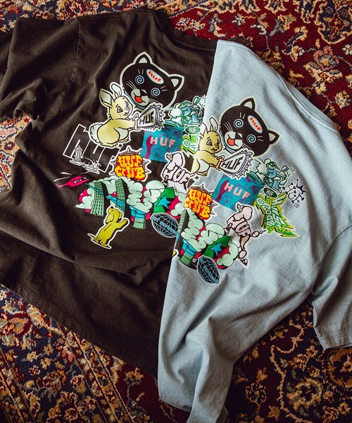 ★国内在庫/即発可*HUF*SIGHロゴプリントTシャツ★ HUF/ハフ】アートワークデザイン ショートスリーブTシャツ（T