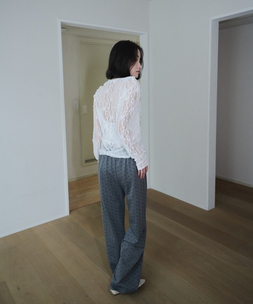Smyeon tシャツ Lace sheer tops/レースシアープトップス