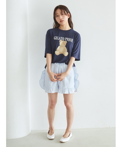 【即日発送】ルームウェア　gelatopiqué 半袖半ズボン gelato pique パジャマ ルームウェア 「ONLINE限定」「接触冷感