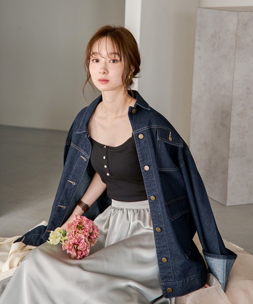 mideal キャミソール front button camisole / フロントボタン