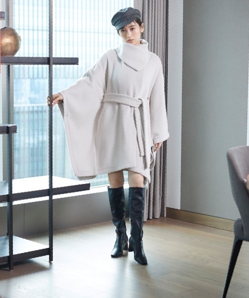 SNIDEL（スナイデル） ポンチョコート ONE SIZE グレー レディース