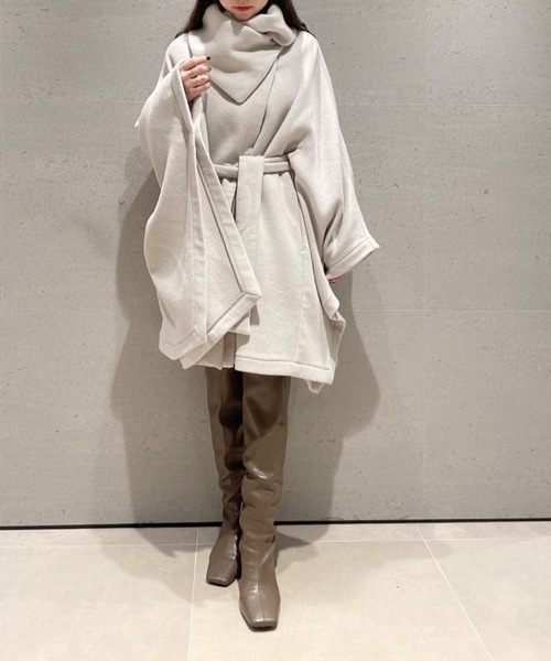 SNIDEL（スナイデル） ポンチョコート ONE SIZE グレー レディース