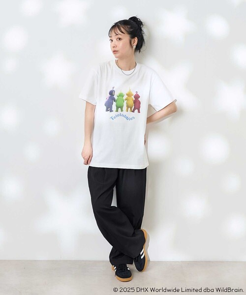 Teletubbies バックビューフロントプリントスウェット セール】Teletubbies バックビューフロントプリントスウェット