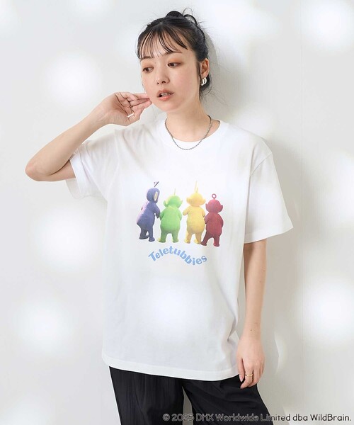 Teletubbies バックビューフロントプリントスウェット セール】Teletubbies バックビューフロントプリントスウェット