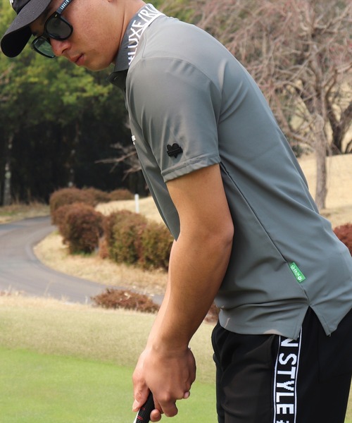 ポロシャツ (RM)「LUXE/R GOLF」COOL ＆ DRY ストレッチ スムース ロゴ