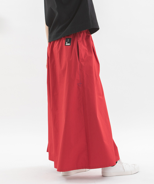 パンツ 綾ダンプフレアーマキシパンツ レディース NEW