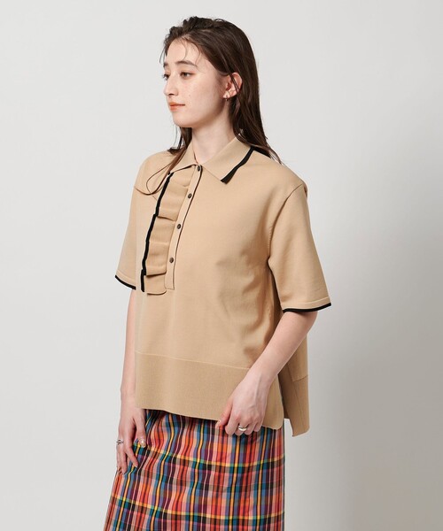UNITED ARROWS ニット セーター ミニマルフリル 5SL レディース
