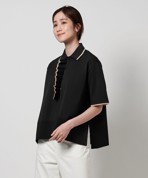 ユナイテッドアローズ　ミニマルフリル ニット 5SL UNITEDARROWS ミニマルフリル ニット 5SL