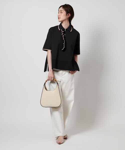 UNITED ARROWS ニット セーター ミニマルフリル 5SL レディース