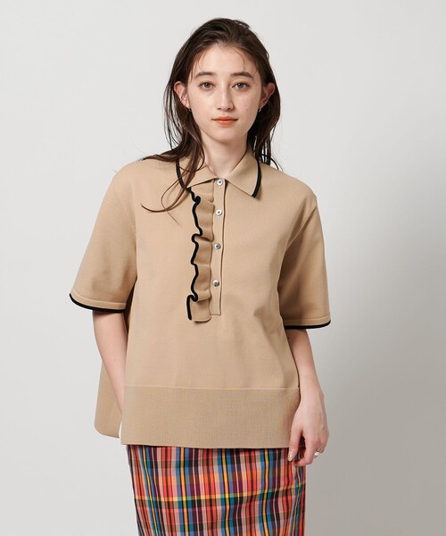 新品ユナイテッドアローズ　フリル付きニットトップス UNITED ARROWS｜ミニマルフリル ニット 5SL | Rakuten Fashion