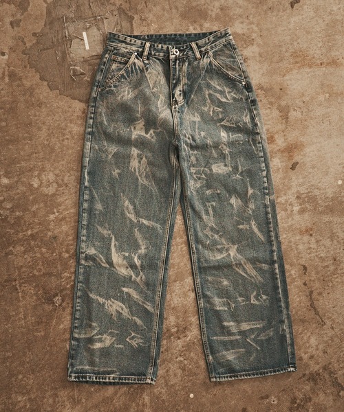 パンツ Washed Denim Wide Pants(BLEACH) A.PRESSE - Washed Denim Wide Pants(24AAP-04-18H) BLEACH | MARK