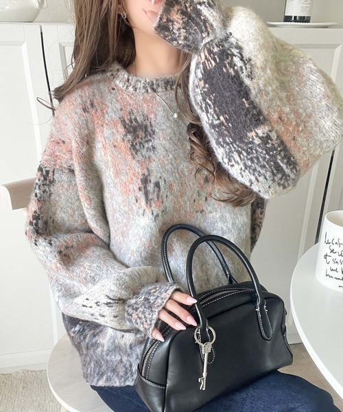 Java ニット セーター 「JaVaジャバコラボ」ふんわり包まれる、冬映え