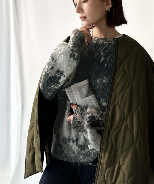 Java ニット セーター 「JaVaジャバコラボ」ふんわり包まれる、冬映え