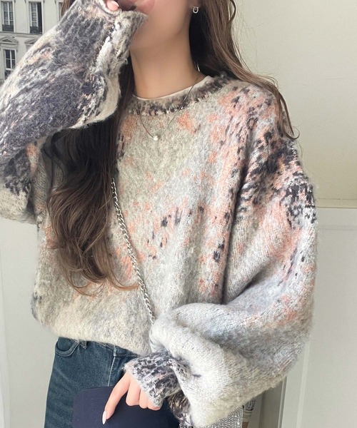 Java ニット セーター 「JaVaジャバコラボ」ふんわり包まれる、冬映え