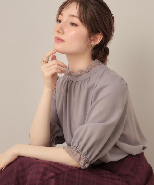 Couture Brooch（クチュール ブローチ） ブラウス シャツ 夏 半袖
