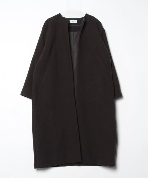 Mila Owen（ミラオーウェン） ノーカラーコート ONE SIZE ブラック