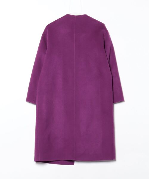 Spick & Span」 ノーカラーコート 34 パープル レディース スピック 