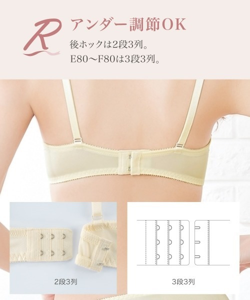 ニッセン（nissen） ブラジャー ショーツセット リボン通しブラジャー