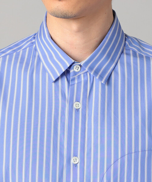 β MEN（ベータ・メン） シャツ ストライプビッグポケット シャツ