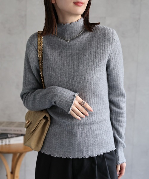 sakishimatokyo ニット セーター 「ふんわり」裏シャギー プチ