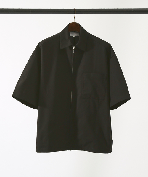 「AH ABAHOUSE」 半袖シャツ 48 グレイッシュベージュ メンズ_画像3