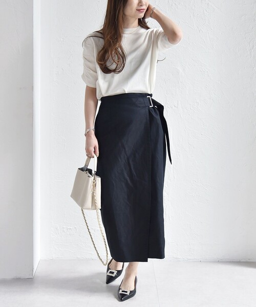 「quaranciel」 半袖ニット ONE SIZE オフホワイト レディース_画像3