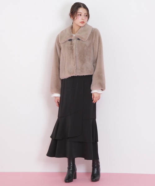 超美品 JILL STUART ファーコート S JILL by JILL STUART（ジルバイジルスチュアート） コート アウター