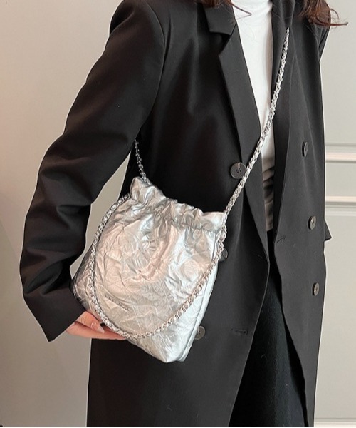 NO WAY 「NOROMORO」2WAYバッグ FREE シルバー レディース : ZOZOTOWN