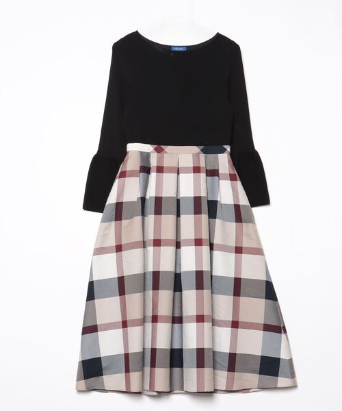 ひな　新品 ブルーレーベルクレストブリッジ　ドッキングワンピース 38 BLUE LABEL CRESTBRIDGE（ブルーレーベルクレストブリッジ