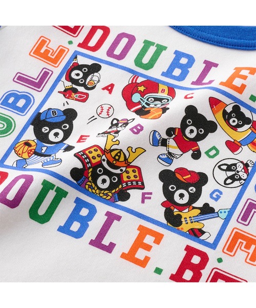 tシャツ アルファベット総柄長袖Tシャツ キッズ 子供服 男の子 女の子の画像