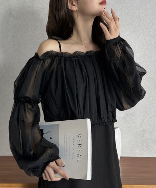 Eclat one ワンピース 「Eclat one」3WAY フレアシルエット チュール