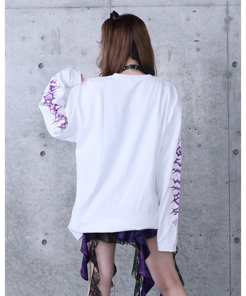 Amilige（アミリージュ） tシャツ Toxic TeddyプリントロングTシャツ