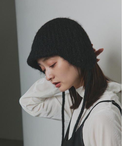 ad thie（アドティエ） ニット帽 ニットキャップ イヤーフラップ