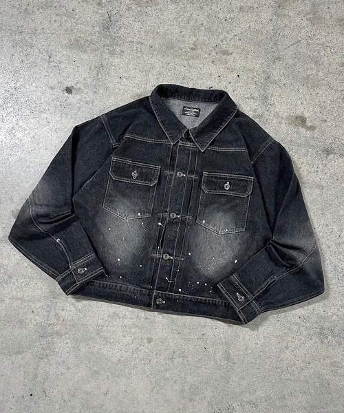 monse デニムジャケット Gジャン　値下げしました！ MandO（エムオー） デニムジャケット gジャン ウォッシュペイント