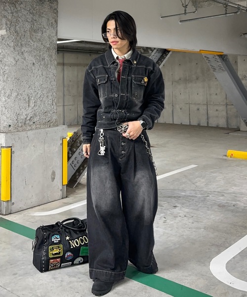 MandO（エムオー） デニムジャケット gジャン ウォッシュペイント