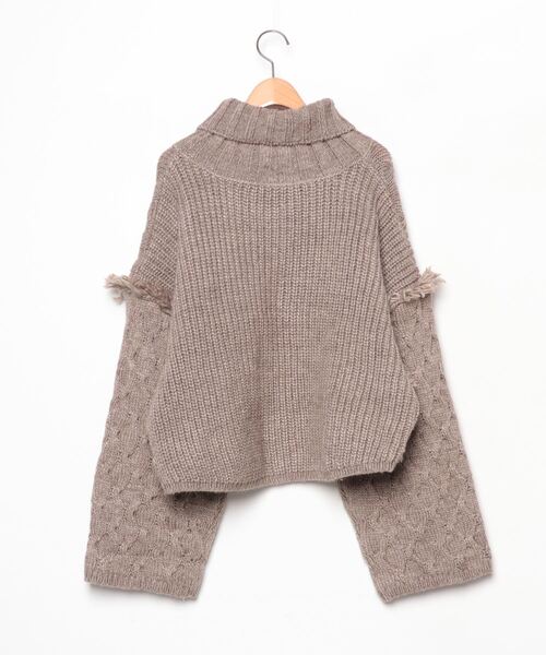 「mystic」 タートルネックニット FREE ベージュ レディース_画像2