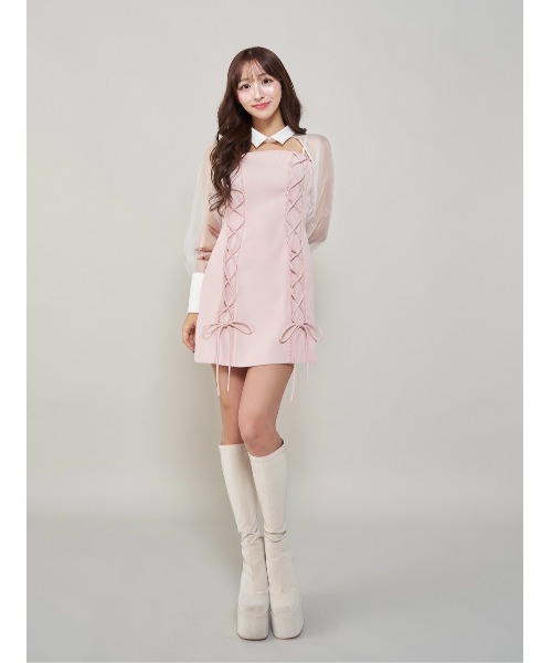 「Darich」 キャミソールワンピース - ピンク レディース_画像3