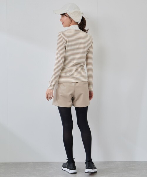 JUN&ROPE'（ジュンアンドロペ） パンツ レザーライクショートパンツ