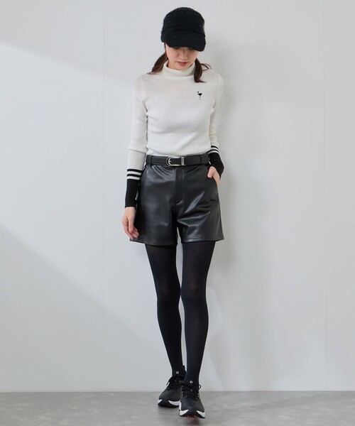 JUN&ROPE'（ジュンアンドロペ） パンツ レザーライクショートパンツ