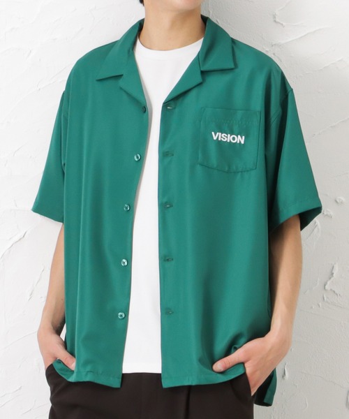 「VISION STREET WEAR」 半袖シャツ L ブラック メンズ_画像7