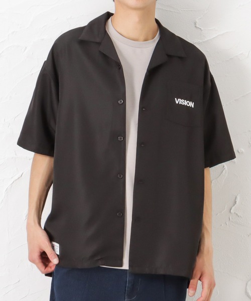 「VISION STREET WEAR」 半袖シャツ L ブラック メンズ_画像9