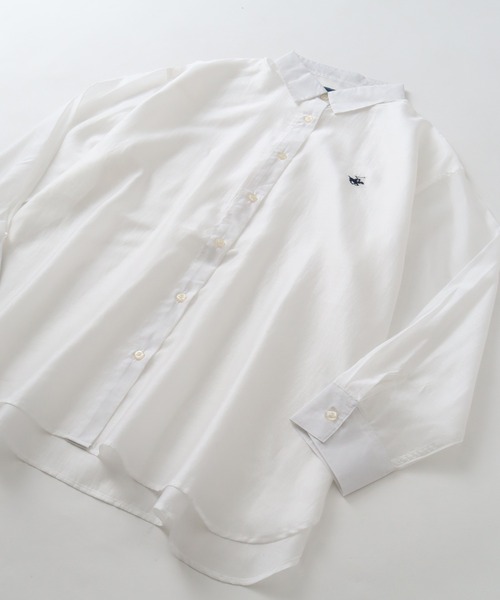 「BEVERLY HILLS POLO CLUB」 長袖シャツ M オフホワイト レディース_画像7