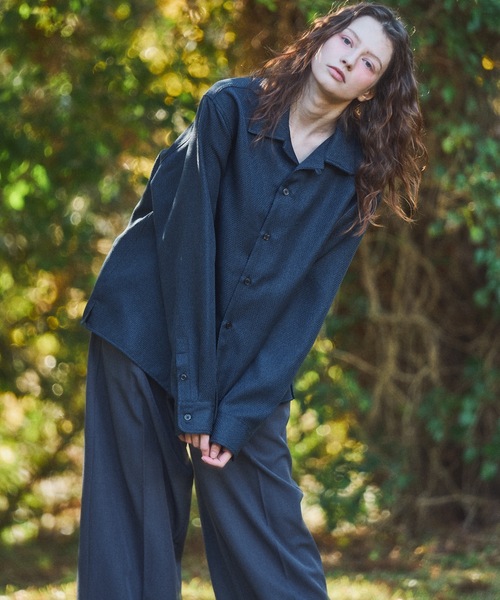 Casper John（キャスパージョン） シャツ Imitation butcher linen