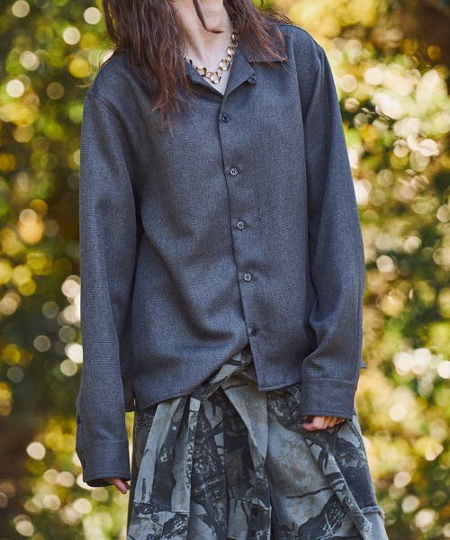 Casper John（キャスパージョン） シャツ Imitation butcher linen