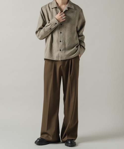 Casper John（キャスパージョン） シャツ Imitation butcher linen