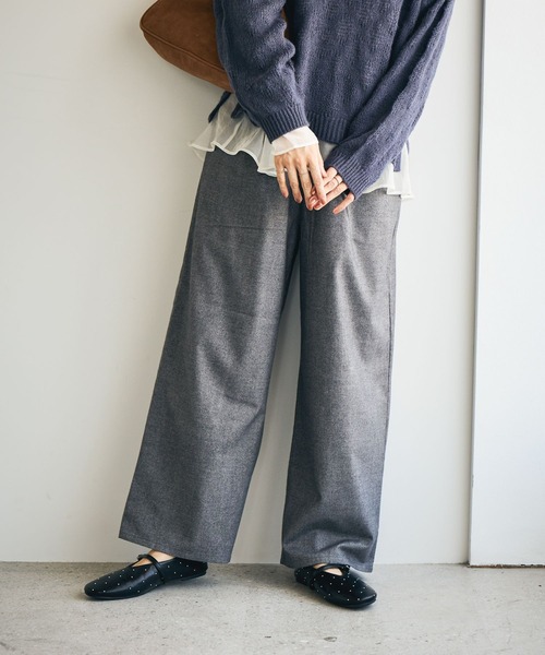 studio CLIP（スタディオクリップ） パンツ ツイードライクストレート