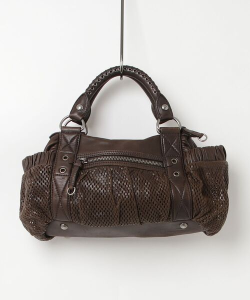 miu miu ブラウン ハンドバッグ miu miu（ミュウミュウ） ハンドバッグ - ブラウン レディース