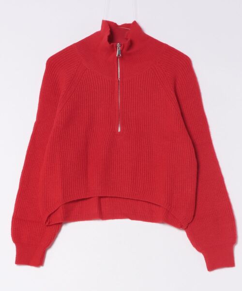 「INASTUDIOS」 「this is」長袖ニット FREE レッド レディース_画像3